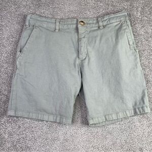 Marine Layer Shorts Men’s 33 Gray Chino Flat Front Pockets Outdoor